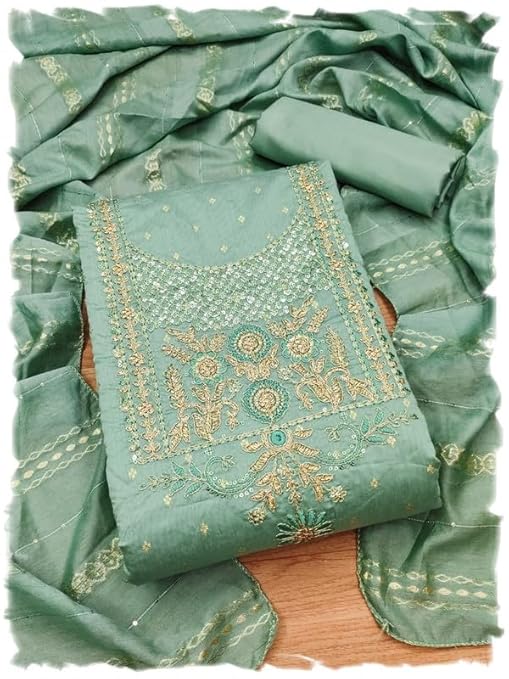 Embroidery Work Salwar suit Dress material With Dupatta