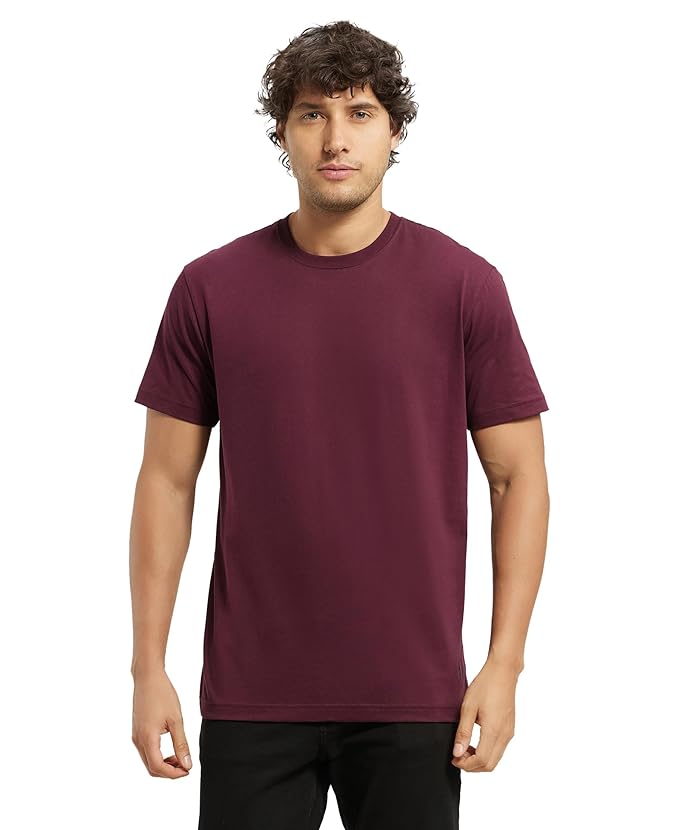 Jockey Men's Solid Regular Fit T-Shirt